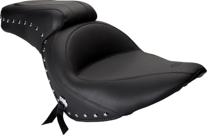 Mustang Vintage Studded Seat for 2006-2017 Harley Softail Fat Boy Springer