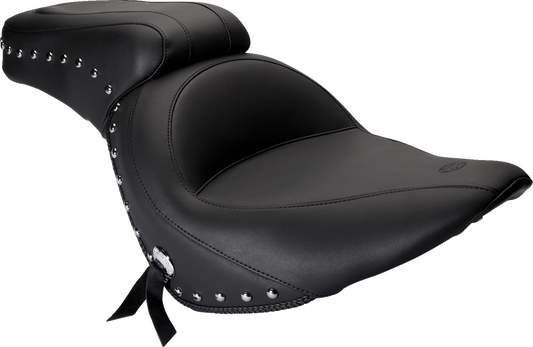 Mustang Vintage Studded Seat for 2006-2017 Harley Softail Fat Boy Springer