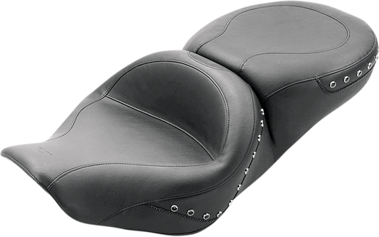 Mustang Wide Studded Touring Seat 1997-2007 Harley Road King Street Glide 75577