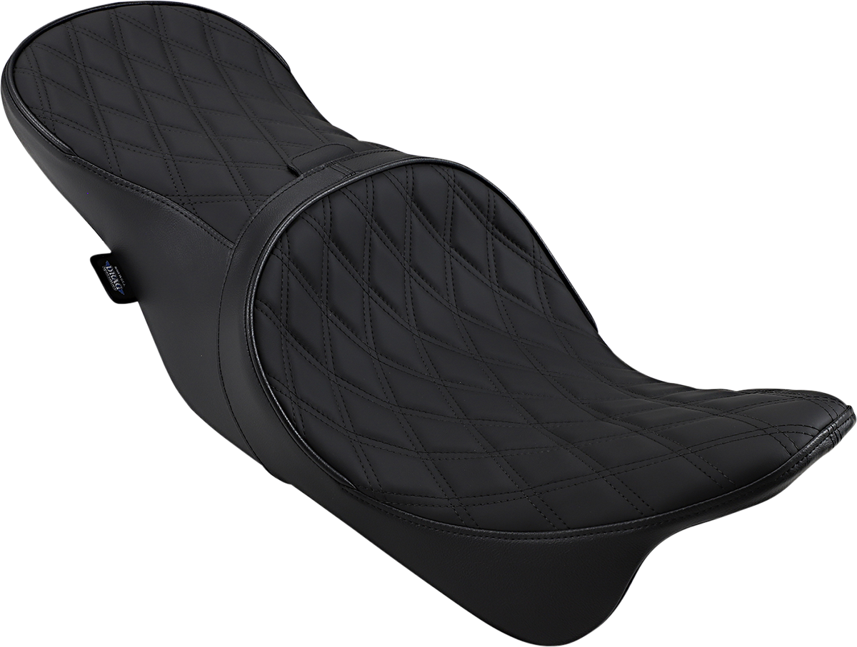 Drag Specialties Low Forward Position Diamond Seat fits 2008-2024 Harley Touring