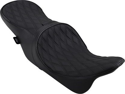 Drag Specialties Low Forward Position Diamond Seat fits 2008-2024 Harley Touring