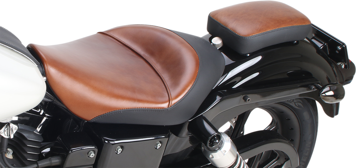 Saddlemen Lariat Brown 6" Detachable Rear Pillion Pad for Harley Davidson