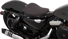 Drag Specialties Bobber Red Double Diamond Solo Seat 2010-2022 Harley Sportster
