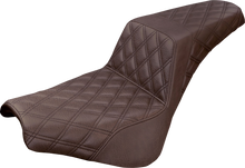 Saddlemen Brown Step-Up Lattice Gel Seat for 2018-2026 Harley Softail FXBB FXST