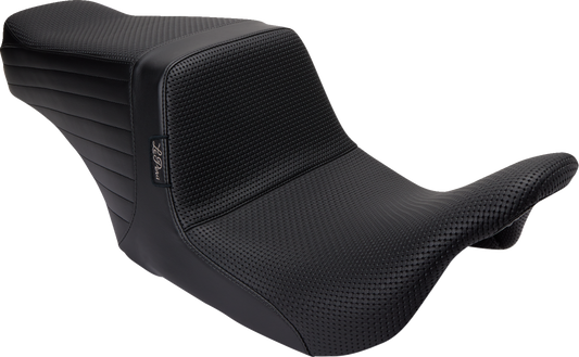 Le Pera Tailwhip Up Front Basketweave Seat fits 2008-24 Harley Touring LKU-587BW