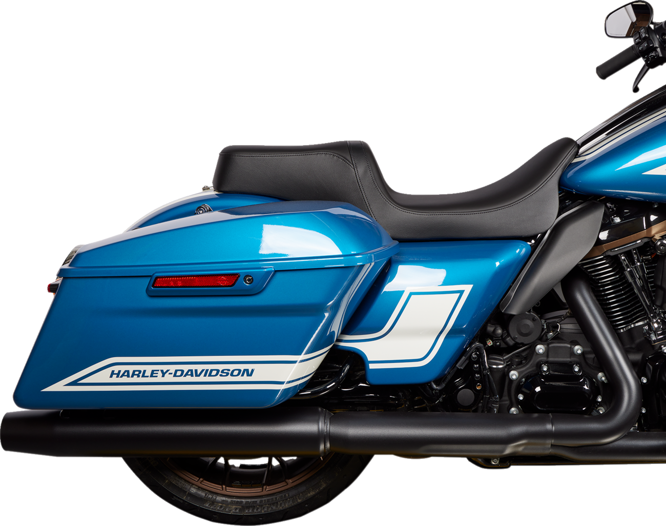 Drag Specialties Predator Solar Leather Seat fits 2008-2024 Harley Touring FLHX