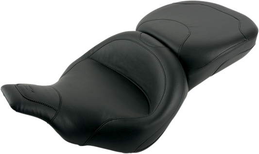 Mustang Vintage Wide 2-Up Motorcycle Seat 1997-2007 Harley Touring Road Glide