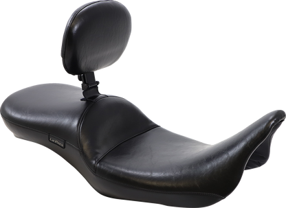 Le Pera Maverick Daddy Long Legs Smooth Seat & Backrest for 08-23 Harley Touring