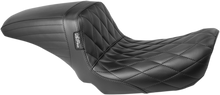Le Pera Kickflip Black Diamond 2-Up Seat fits 2006-2017 Harley Dyna FXD FXDL