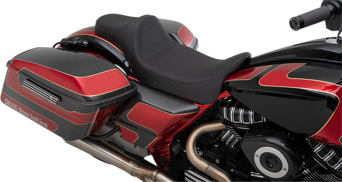 Drag Specialties Predator III Extended Reach Seat fits 2008-2024 Harley Touring