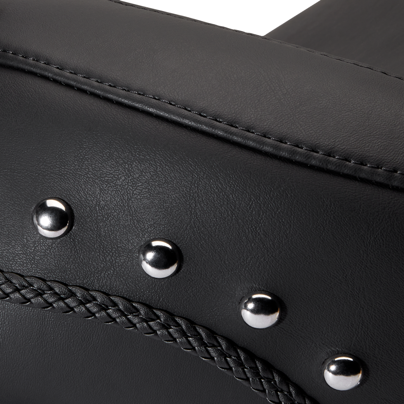 Mustang Vintage Studded Seat for 2006-2017 Harley Softail Fat Boy Springer