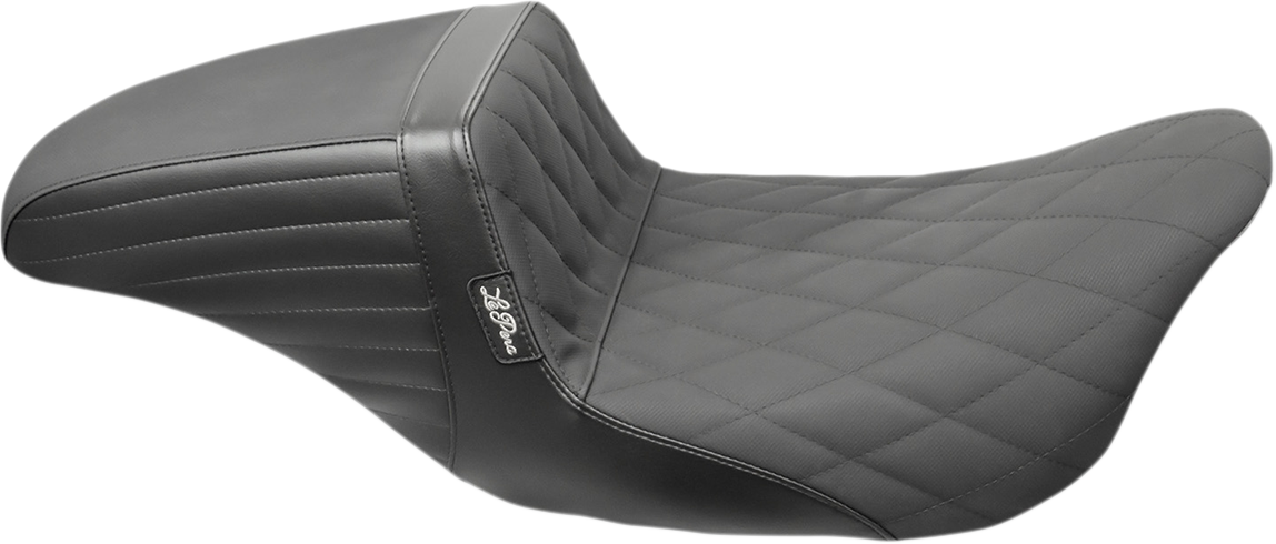 Le Pera Kickflip Diamond Gripp Tape Seat for 2008-2024 Harley Touring LK-597DMGP