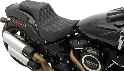 Drag Specialties Predator III Diamond Seat 2018-23 Harley Softail Fat Bob FXFB