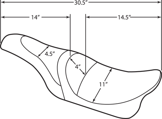 Drag Specialties Caballero Diamond Faux Suede Seat fits 2008-2024 Harley Touring