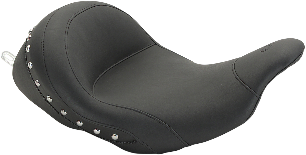 Mustang Lowdown Studded Solo Seat fits 2008-23 Harley Touring Electra Road Glide