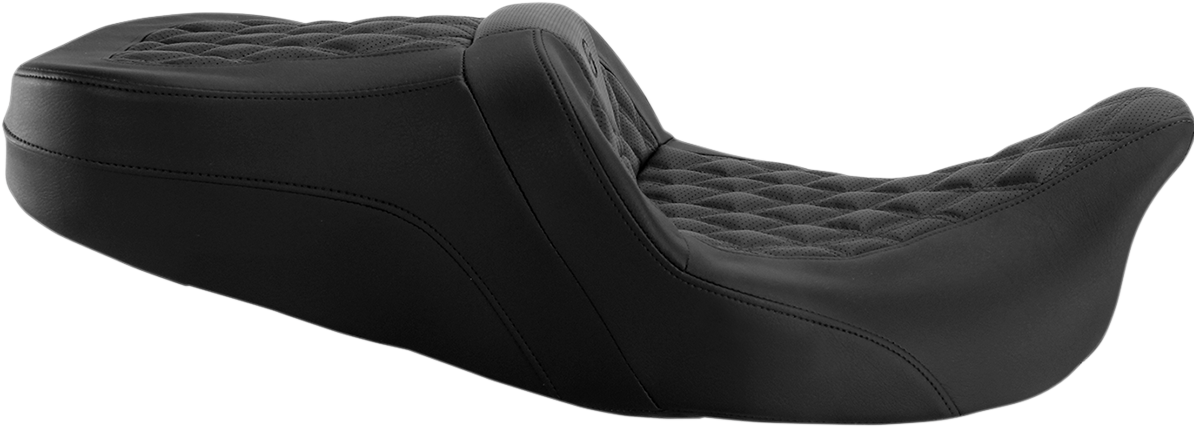 Saddlemen Roadsofa Lattice Stitch Gel Seat for 2008-2024 Harley Touring Models