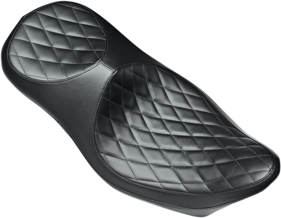 Le Pera Super Villain Diamond Stitch Seat for 2008-24 Harley Touring LK-817SVDM