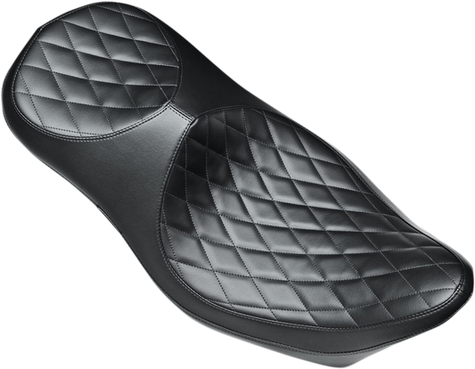 Le Pera Super Villain Diamond Stitch Seat for 2008-24 Harley Touring LK-817SVDM