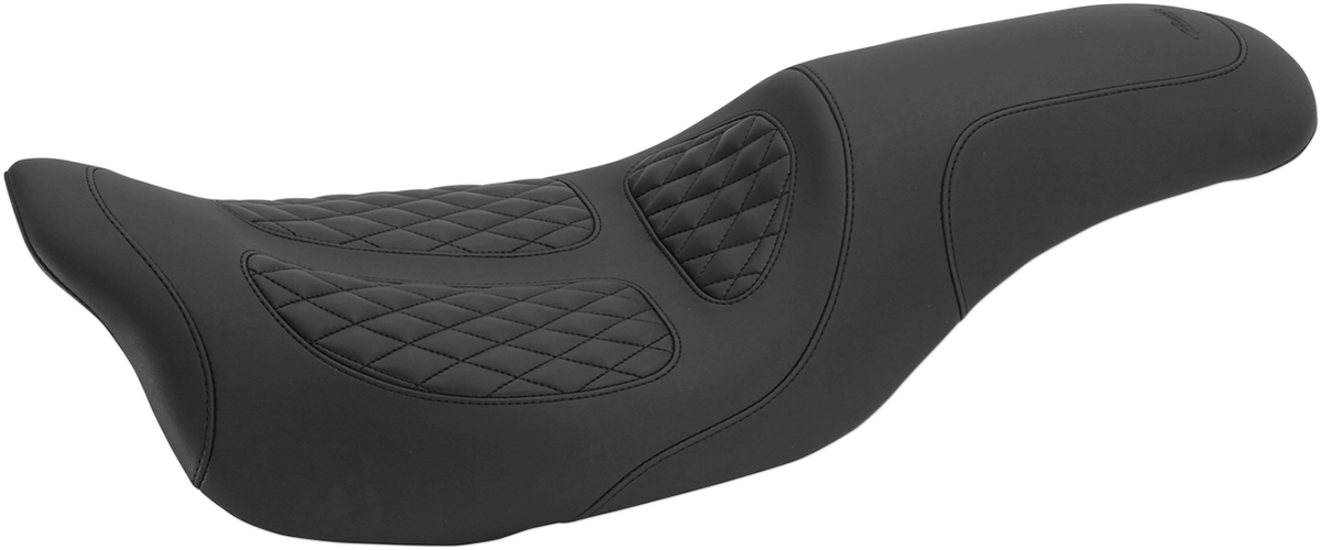 Mustang Dave Perewitz Fastback Diamond Seat fits 2008-2024 Harley Touring 76981