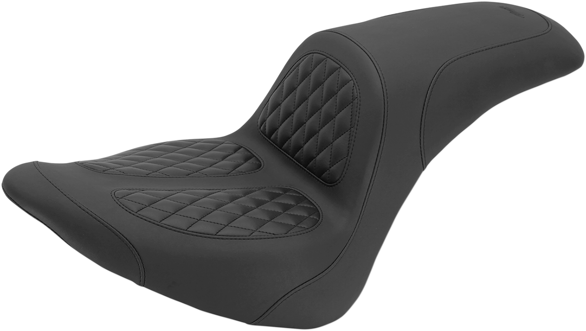 Mustang Dave Perewitz Fastback 2-Up Seat 2006-2017 Harley Softail FLSTB FLSTFI