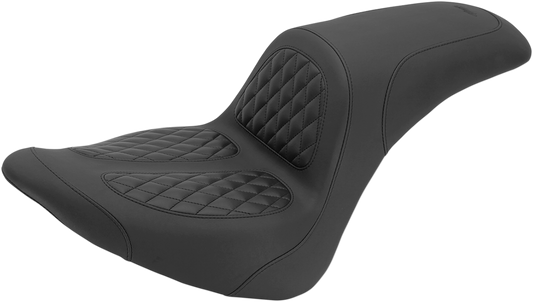 Mustang Dave Perewitz Fastback 2-Up Seat 2006-2017 Harley Softail FLSTB FLSTFI