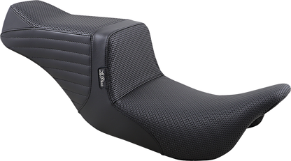 Le Pera Tailwhip Basketweave Seat for 2008-2024 Harley Davidson Touring LK-587BW