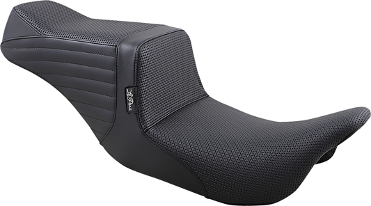 Le Pera Tailwhip Basketweave Seat for 2008-2024 Harley Davidson Touring LK-587BW
