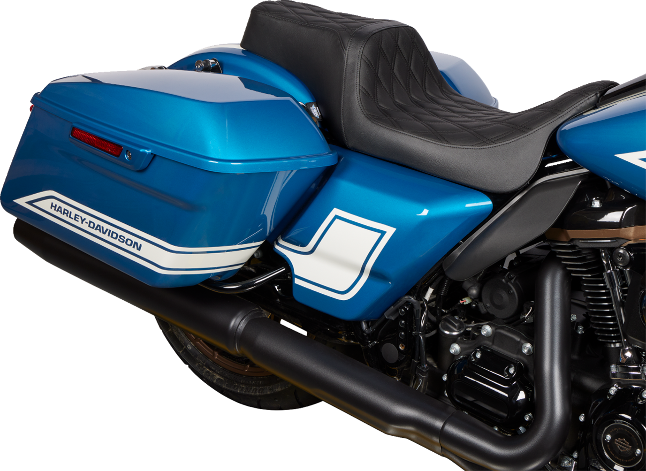 Drag Specialties Predator Diamond Seat fits 2008-2024 Harley Touring FLHT FLHX