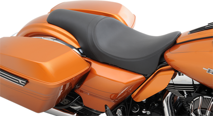 Drag Specialties Predator Smooth Solar Leather Seat for 2008-2024 Harley Touring
