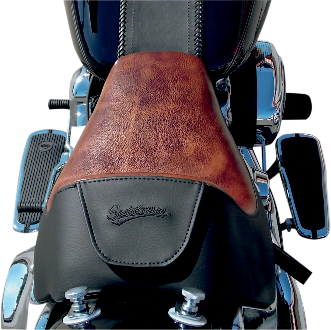 Saddlemen Renegade Lariat Brown Solo Gel Seat 06-17 Harley Softail Deluxe FLSTC