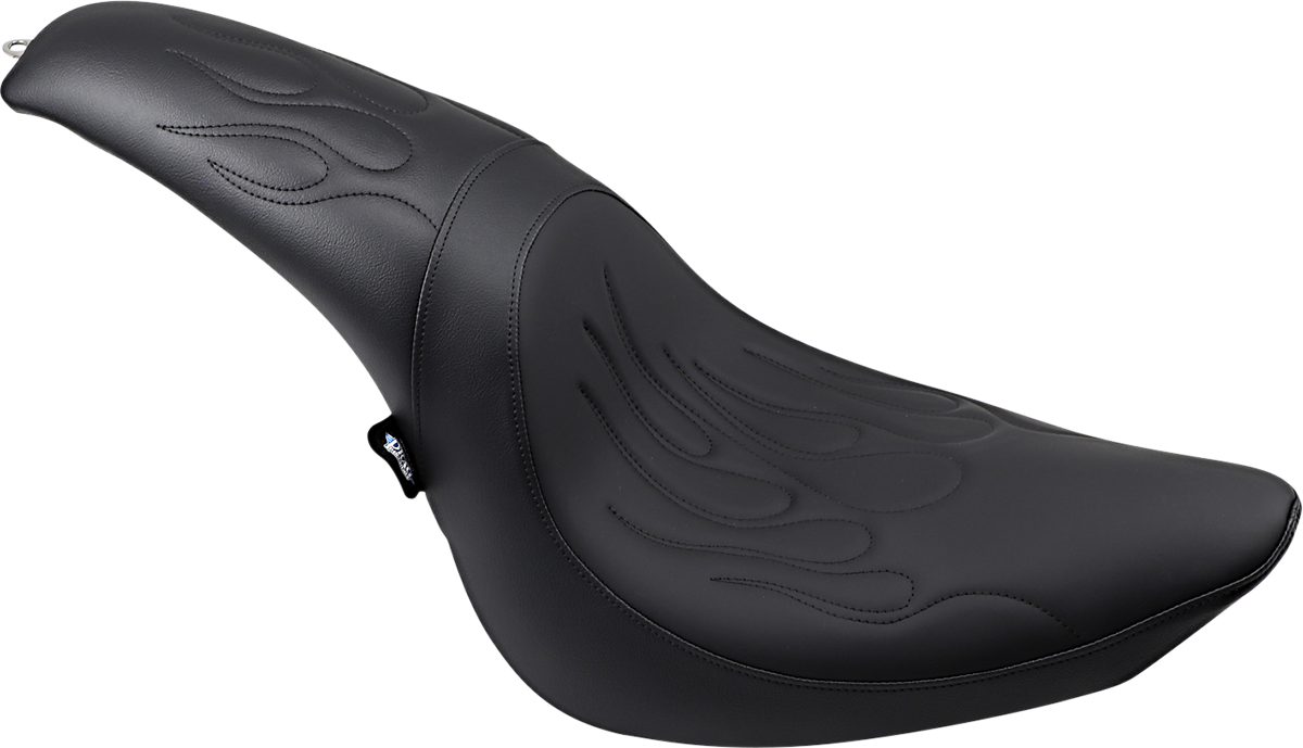 Drag Specialties Predator Flame Stitch Seat for 2006-17 Harley Davidson Softail