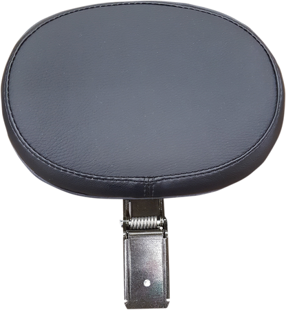 Danny Gray Solo seat Bigseat Plain Black 8x10 Vinyl Large Motorcycle Backrest