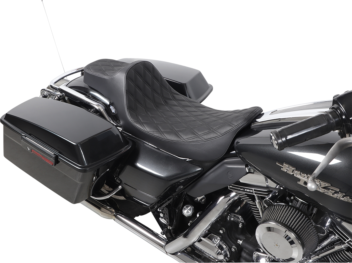 Drag Specialties Predator III Extended Reach Seat fits 1997-2007 Harley Touring