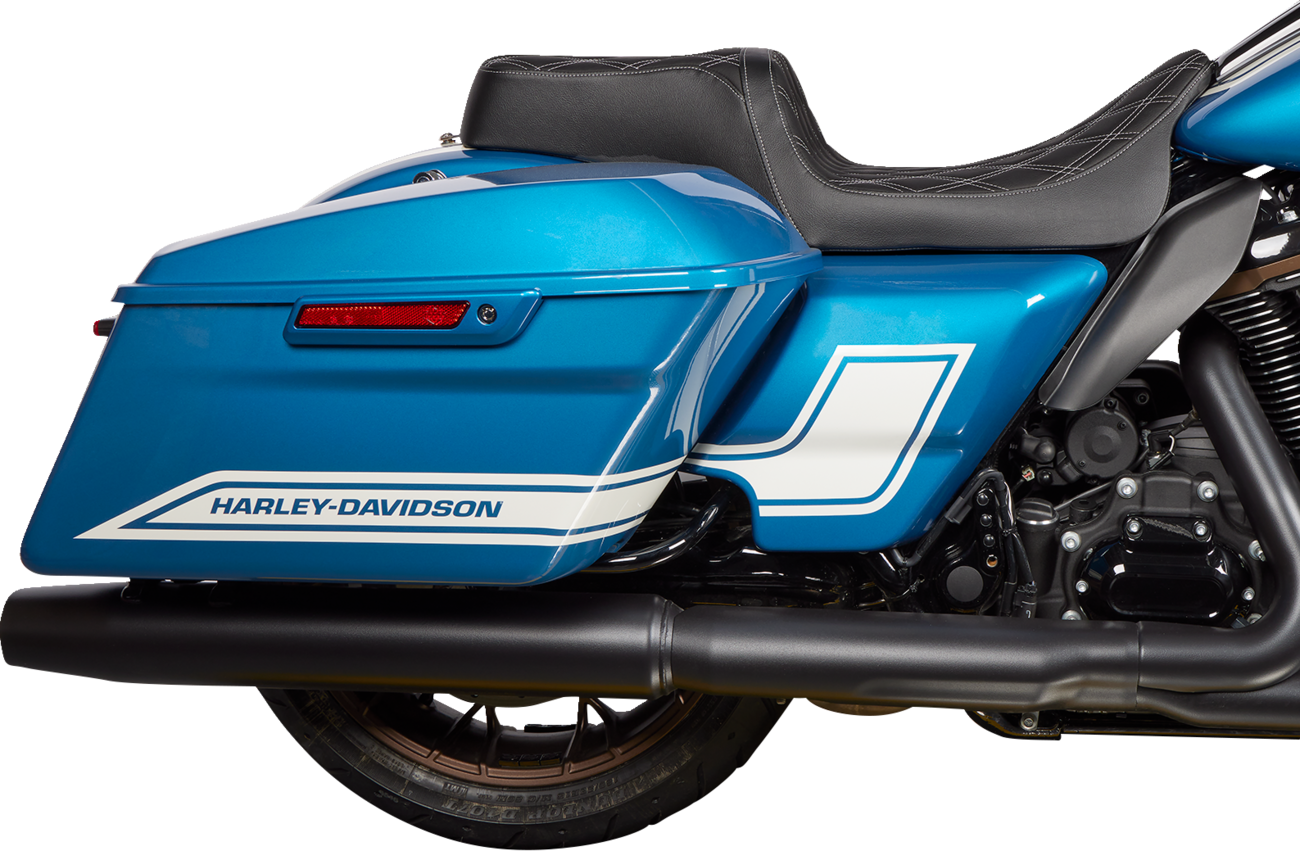 Drag Specialties Predator Silver Diamond Seat fits 2008-2024 Harley Touring FLHX