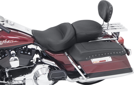 Mustang Vintage Wide 2-Up Motorcycle Seat 1997-2007 Harley Road King Street Glide