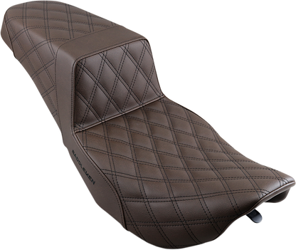 Saddlemen Brown Step Up Gel Seat for 1997-2007 Harley Road King Street Glide