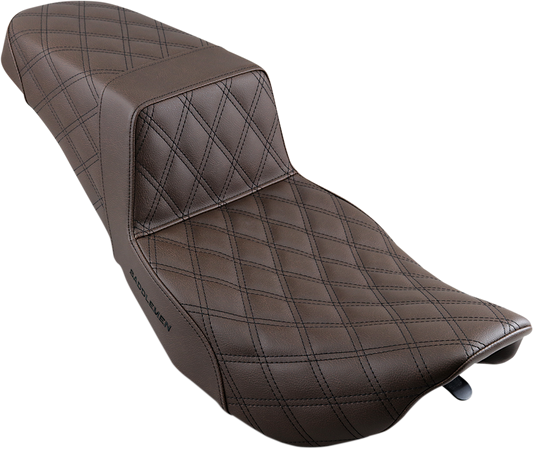 Saddlemen Brown Step Up Gel Seat for 1997-2007 Harley Road King Street Glide