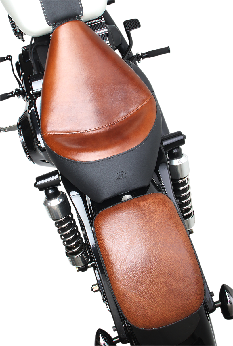 Saddlemen Lariat Brown 7" Detachable Rear Pillion Pad for Harley Davidson