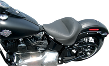 Mustang Black Vinyl Wide Motorcycle Solo Seat 2011-2017 Harley Softail Models