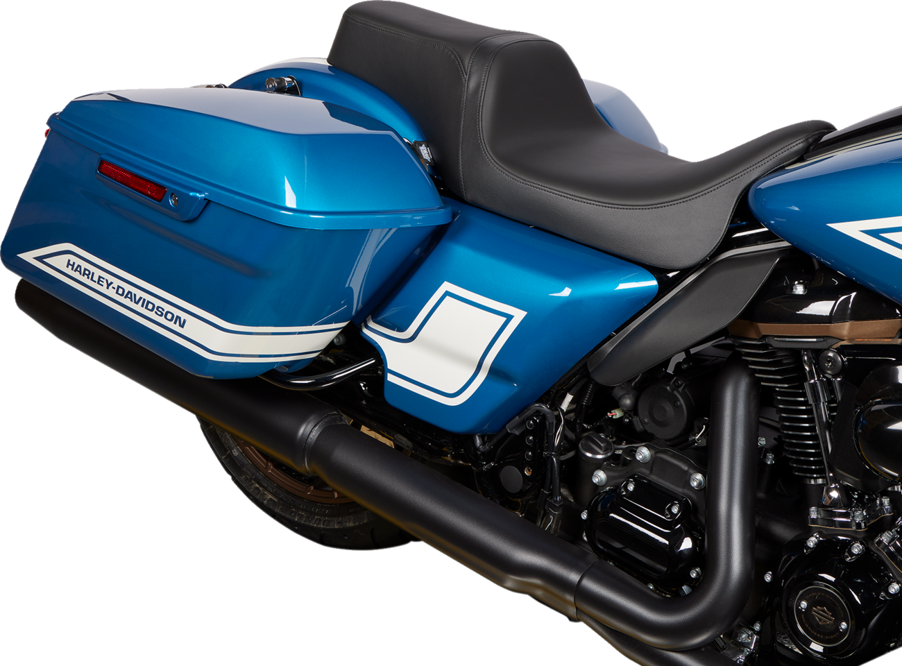 Drag Specialties Predator Solar Leather Seat fits 2008-2024 Harley Touring FLHX