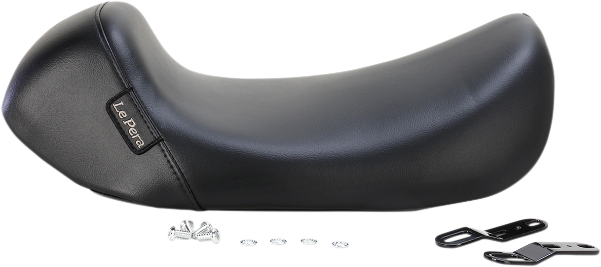 Le Pera Bare Bones Solo Seat 2008-24 Harley Touring w/ PYO Bagger Stretched Tank