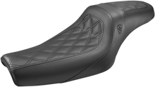 Saddlemen Lutzka Slim Seat for 2004-22 Harley Sportster with 2.1 & 3.3 Gal Tank
