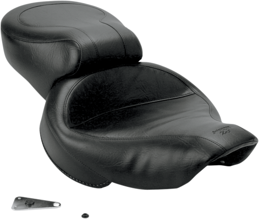 Mustang Black Vinyl Vintage 2-Up Motorcycle Seat 2004-2005 Harley Dyna FXDL FXD