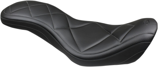 Mustang Tripper Carbon Fiber Seat 2006-2017 Harley Dyna Super Glide Low Rider