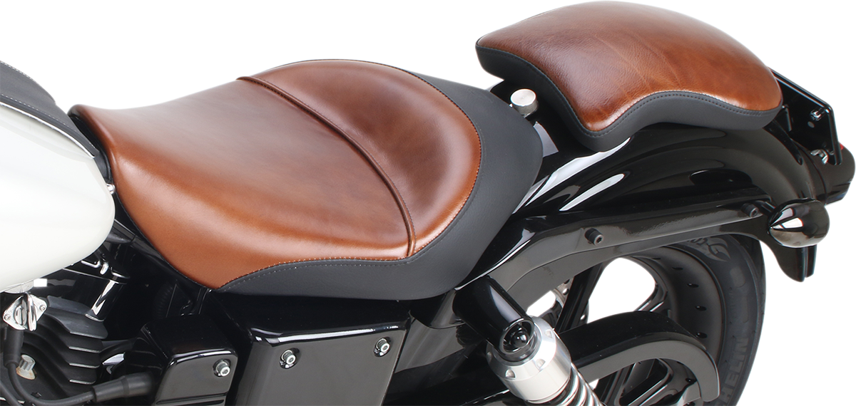 Saddlemen Lariat Brown 9" Detachable Rear Pillion Pad for Harley Davidson