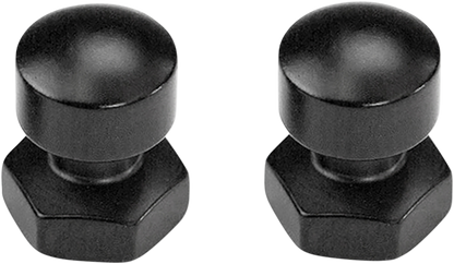 Saddlemen Black 1/4"-20 Rear Seat Mounting Nuts fits Harley Touring FLHR FLHT