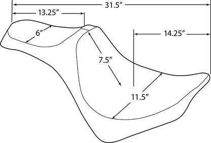 Drag Specialties Predator III Seat fits 2018-2022 Harley Softail FXBB FLSL