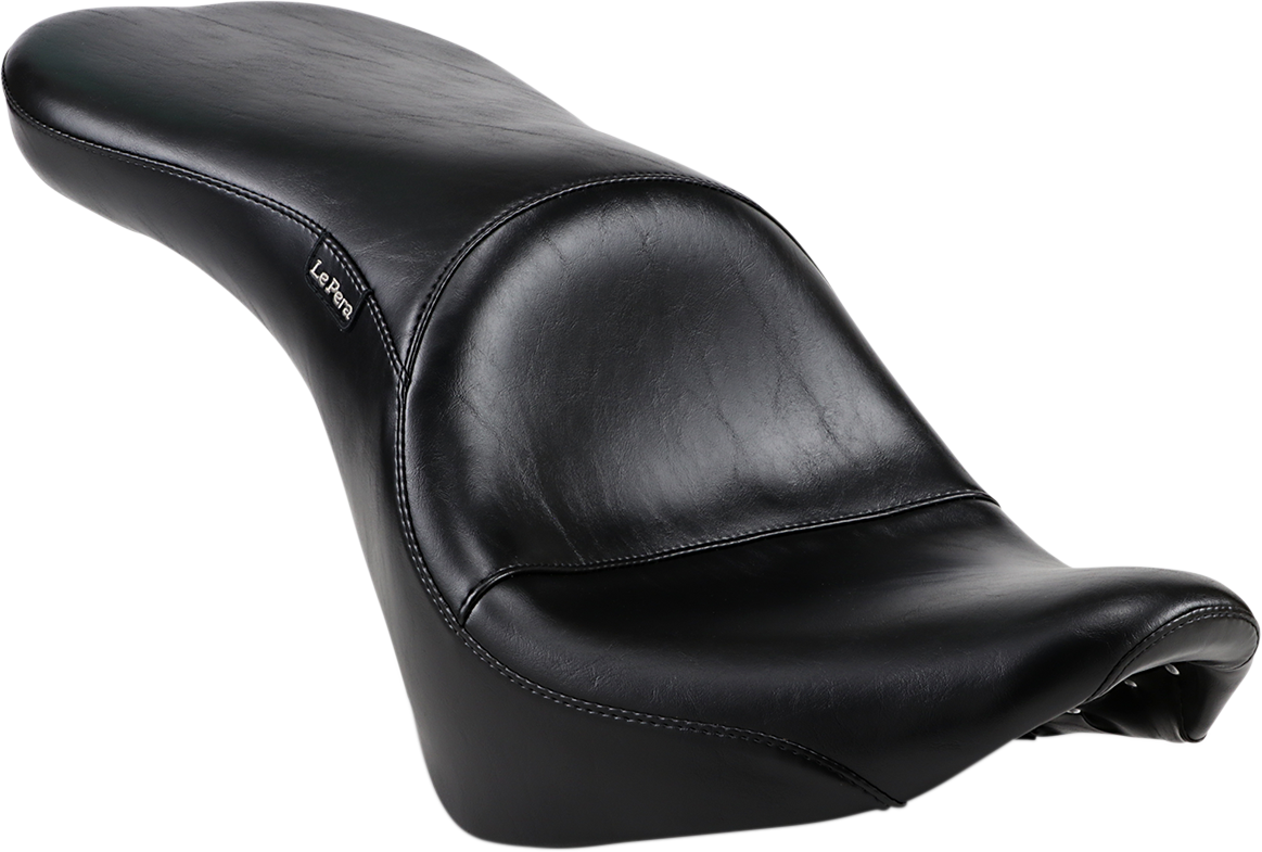 Le Pera Black Vinyl Maverick Seat for 2018-2021 Harley Softail Street Bob FXBB