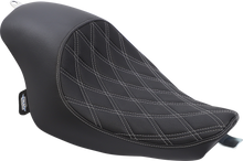 Drag Specialties Silver Diamond Stitch 3/4 Solo Seat 2004-2022 Harley Sportster