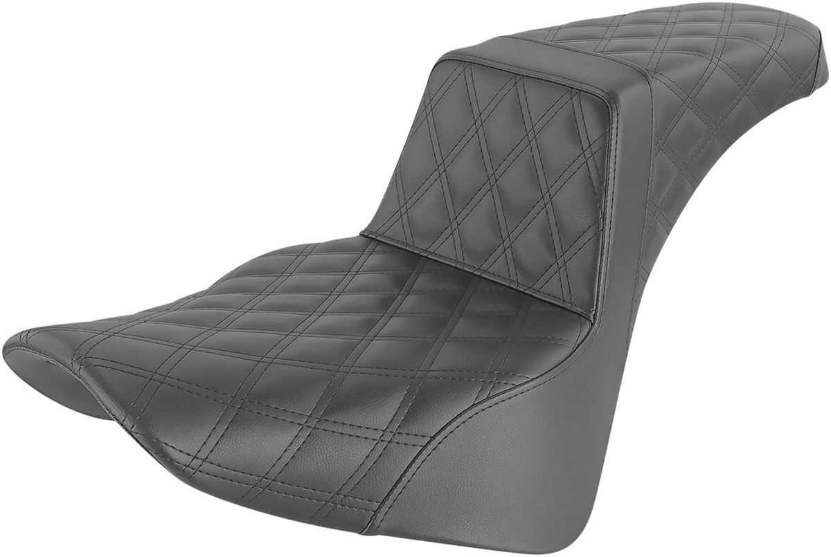 Saddlemen Step Up Black Seat for 2018-2023 Harley Softail FLSL FLHC FLDE